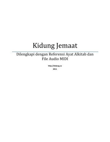 Pelengkap Kidung Jemaat Pdf